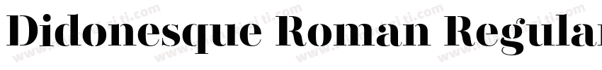 Didonesque Roman Regular字体转换